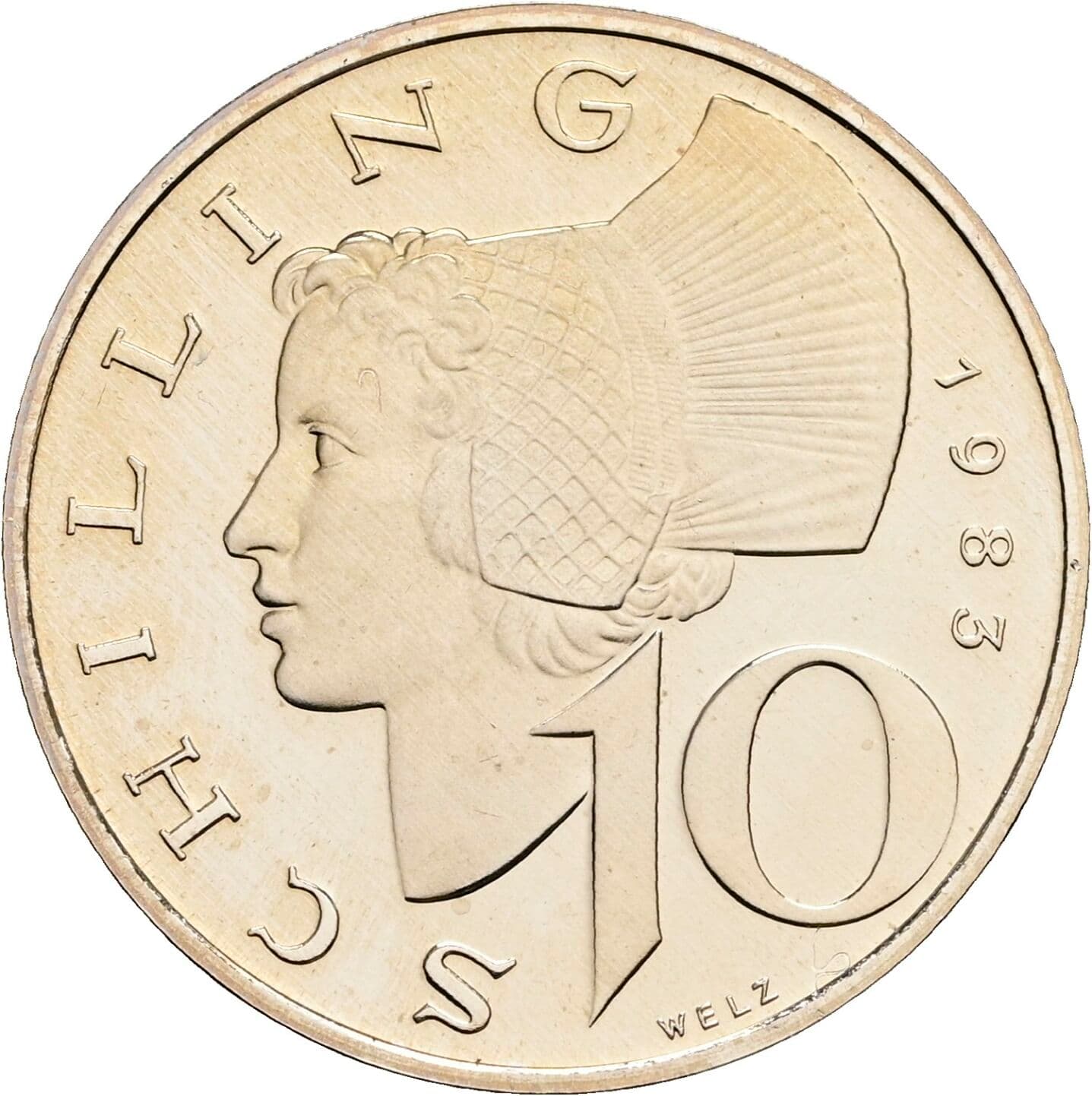 10 Schilling 1983 – Vorderseite