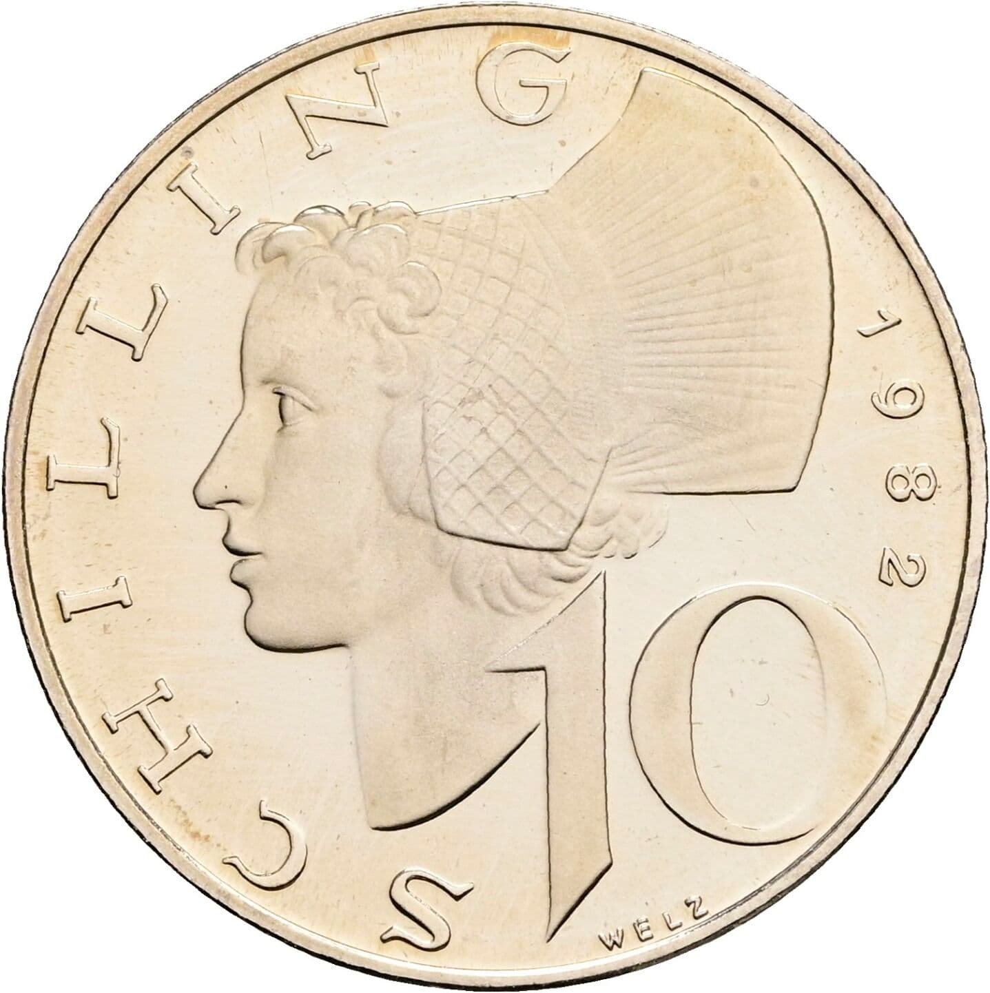 10 Schilling 1982 – Vorderseite