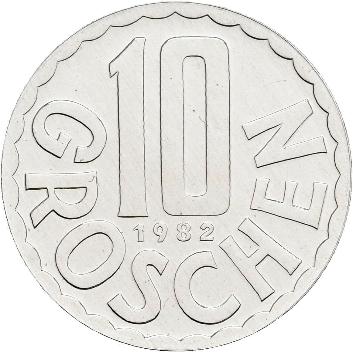 10 Groschen 1982 – Vorderseite