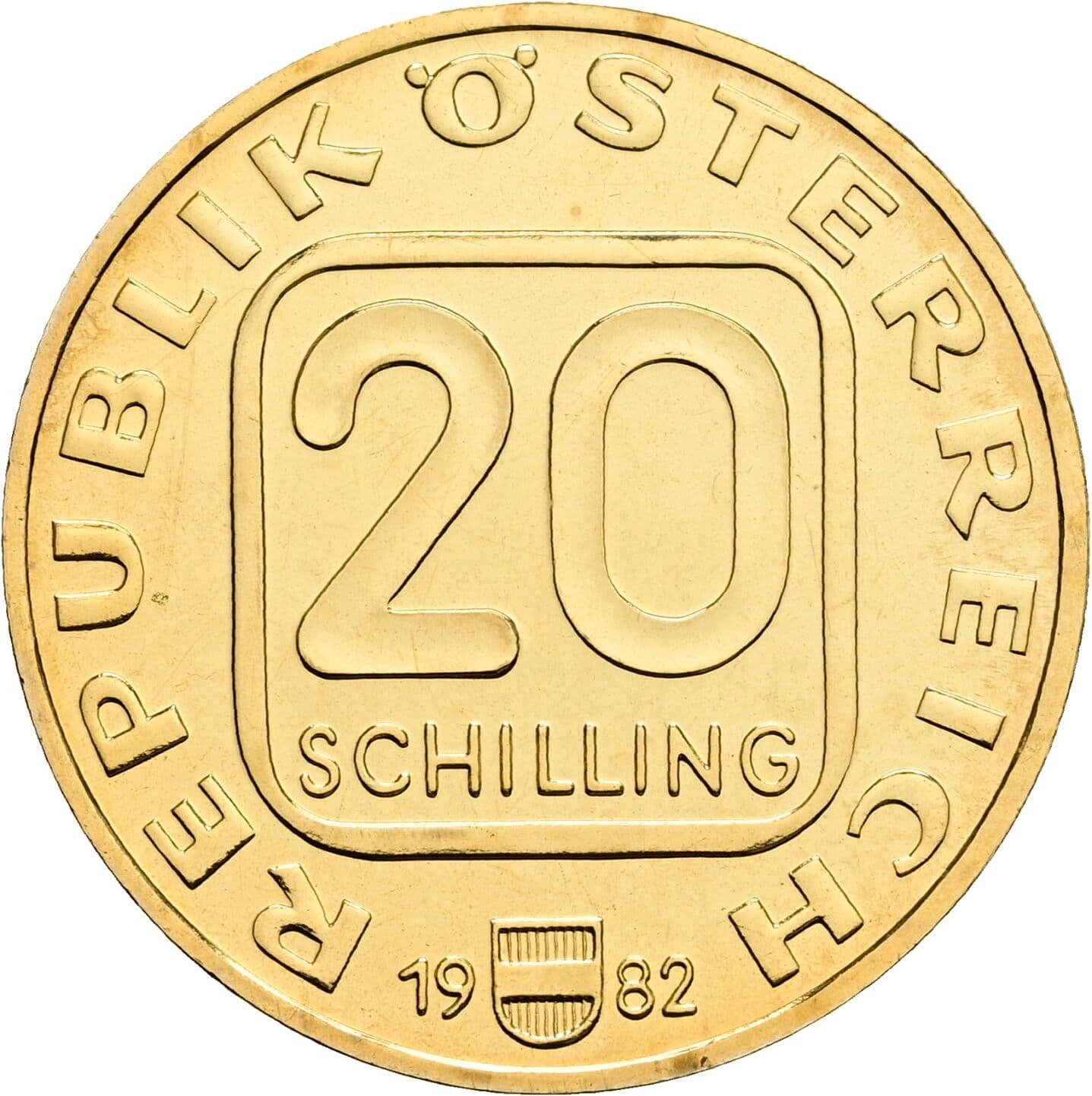 20 Schilling 1982 – Vorderseite