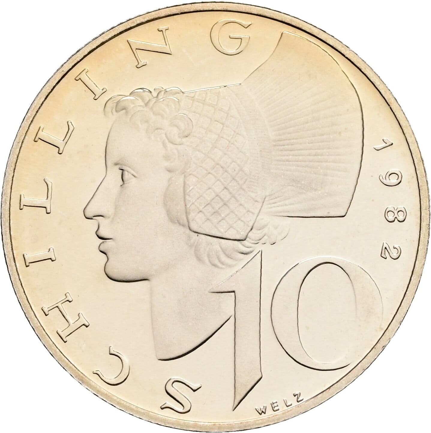 10 Schilling 1982 – Vorderseite