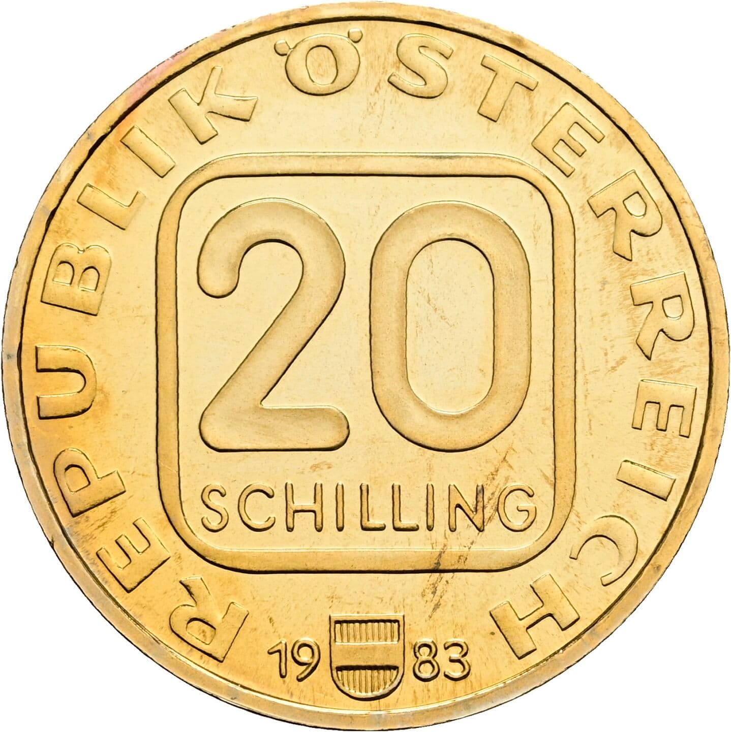 20 Schilling 1983 – Vorderseite