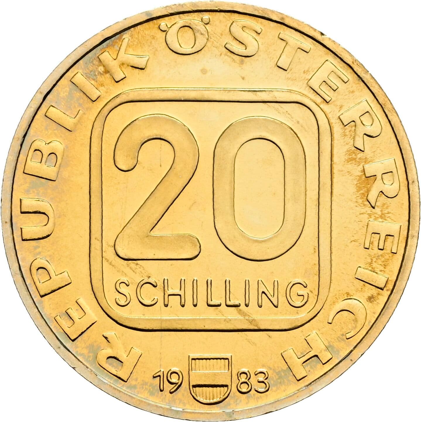 20 Schilling 1983 – Vorderseite