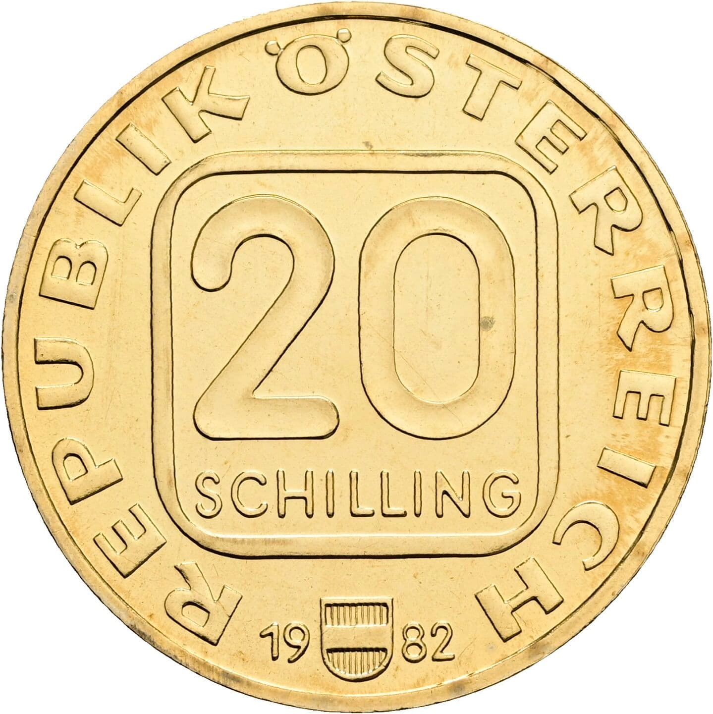 20 Schilling 1982 – Vorderseite