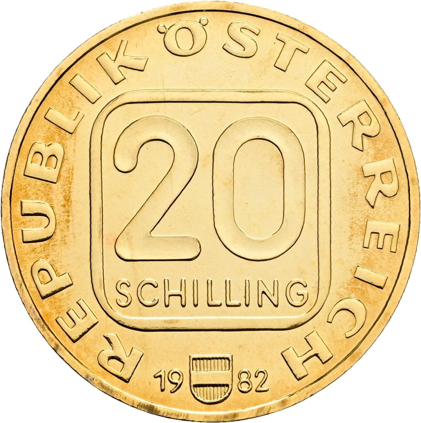 20 Schilling 1982 – Vorderseite
