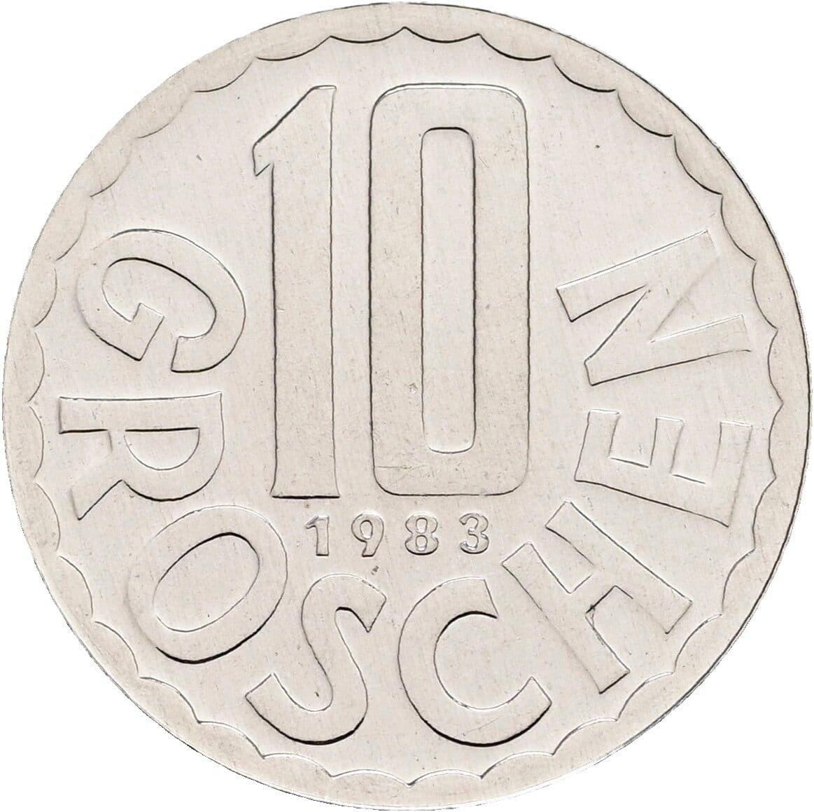 10 Groschen 1983 – Vorderseite