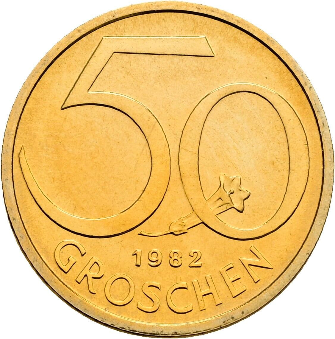 50 Groschen 1982 – Vorderseite