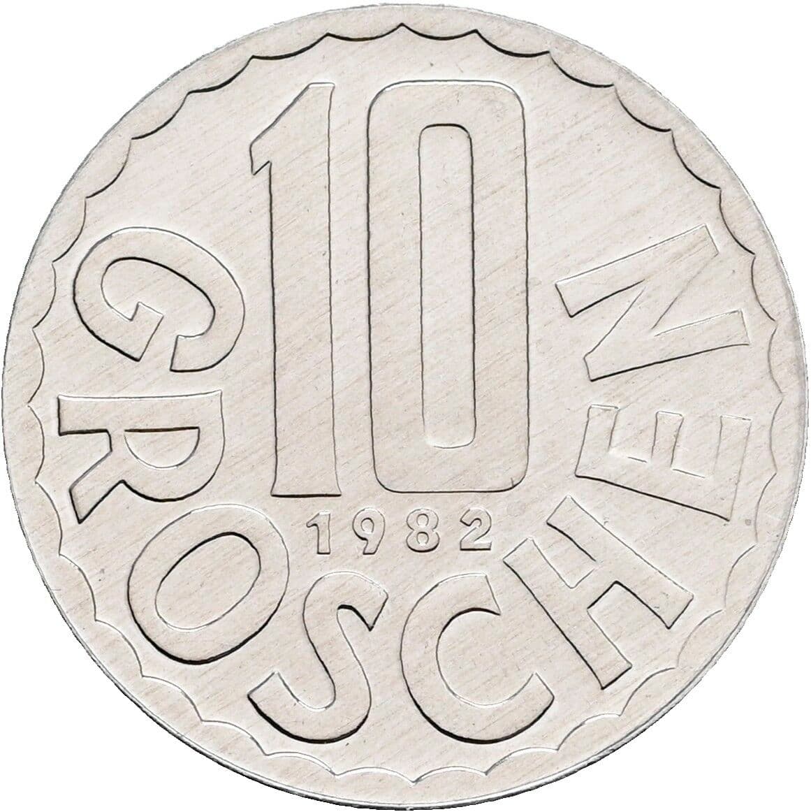 10 Groschen 1982 – Vorderseite
