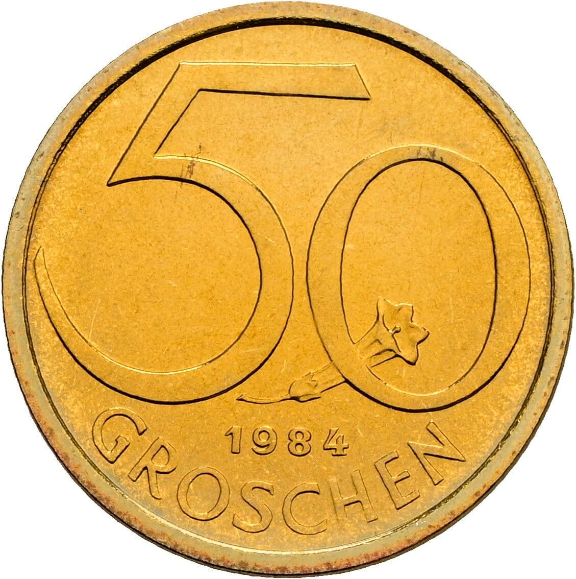 50 Groschen 1984 – Vorderseite