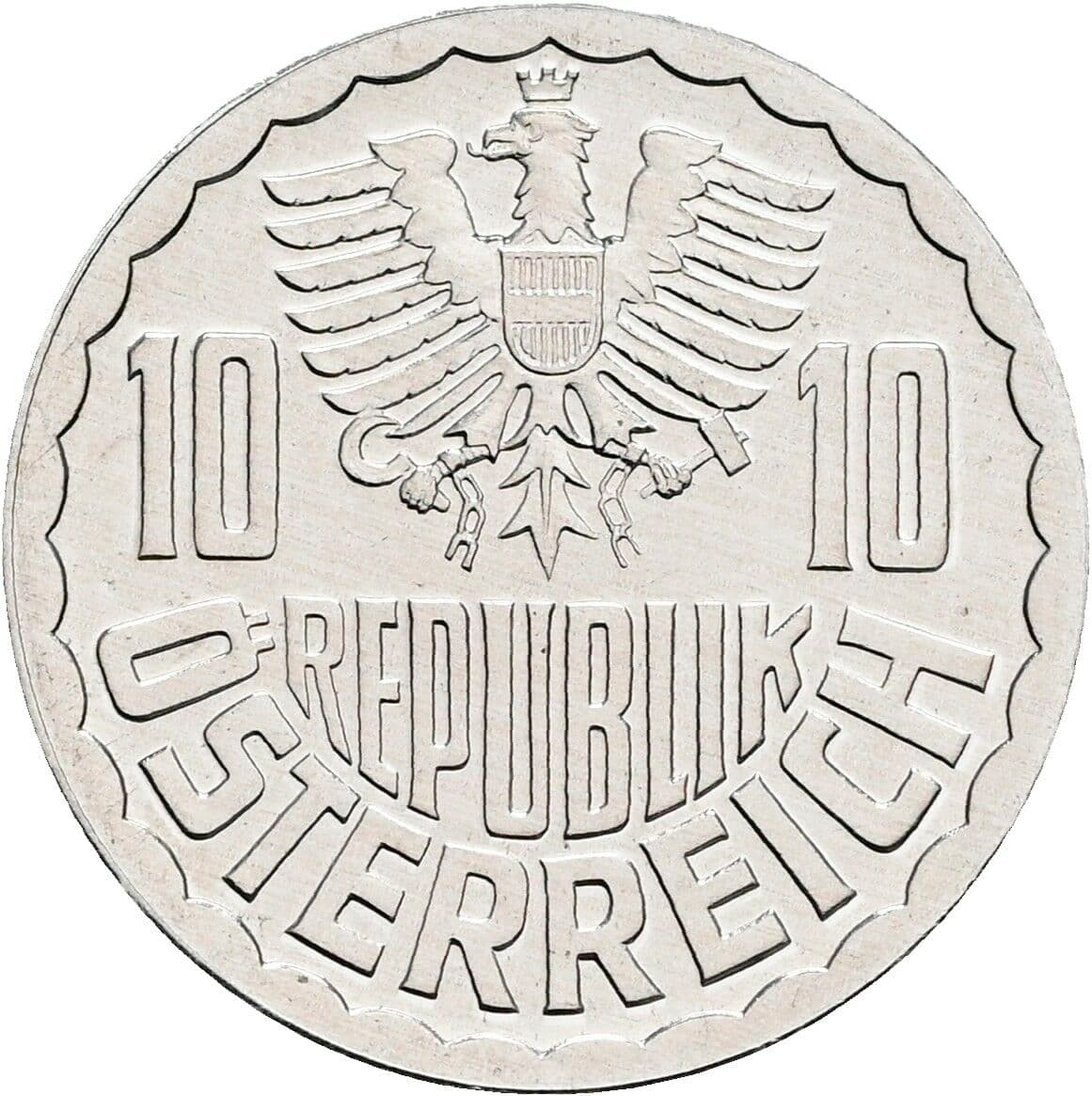 10 Groschen 1982 – Rückseite