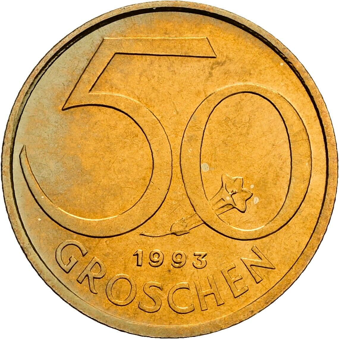 50 Groschen 1993 – Vorderseite