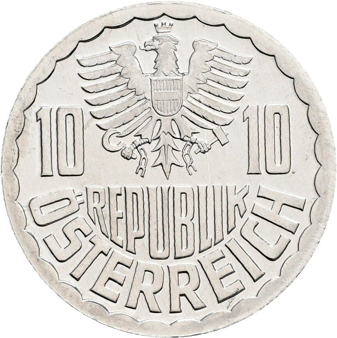 10 Groschen 1982 – Rückseite