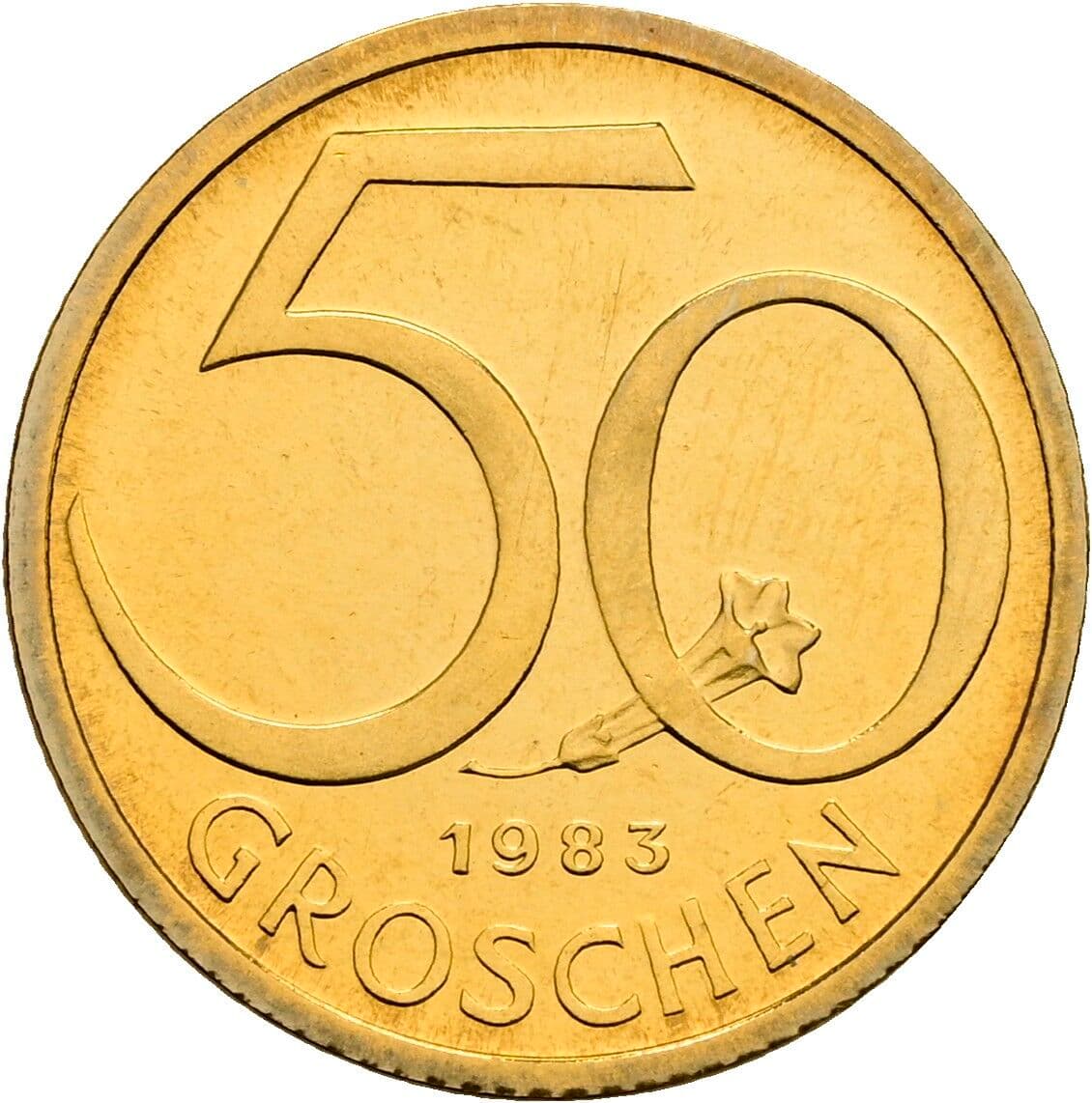 50 Groschen 1983 – Vorderseite