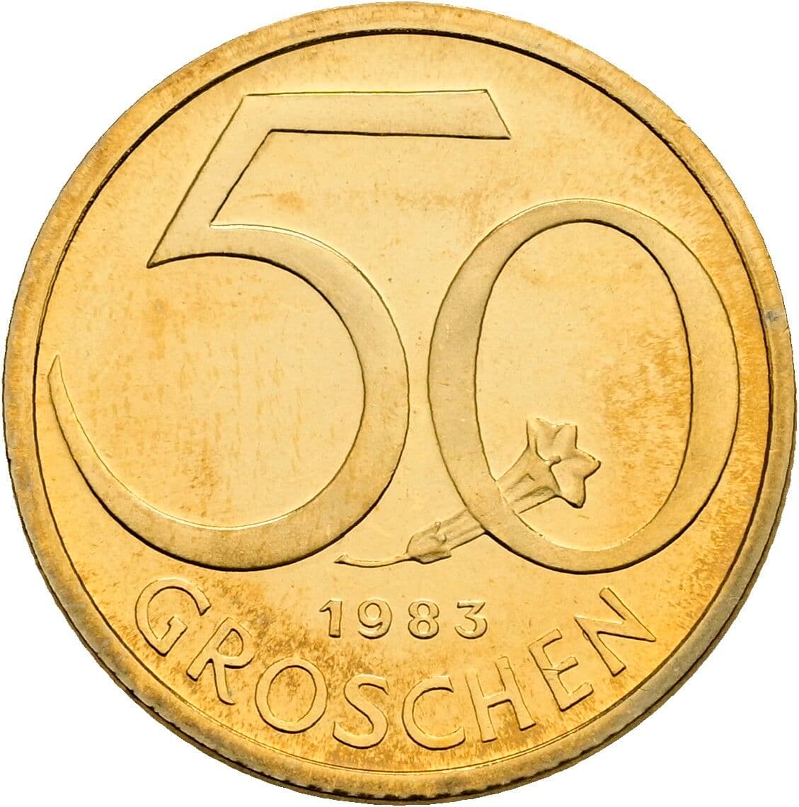 50 Groschen 1983 – Vorderseite