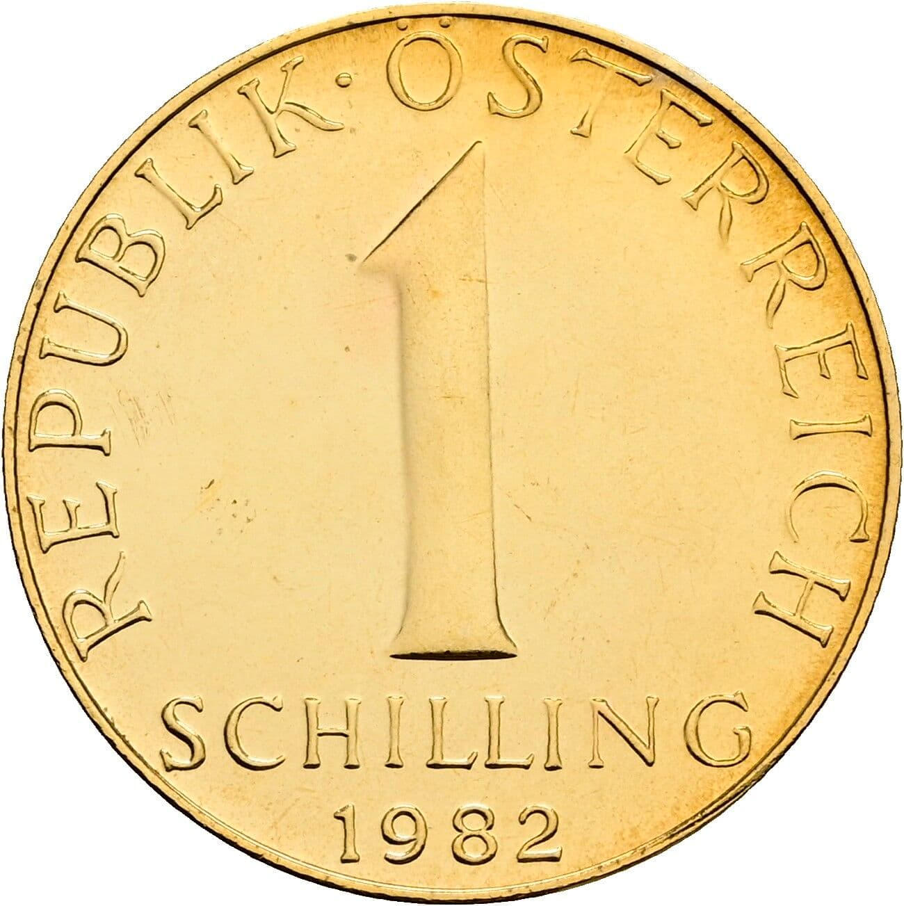 1 Schilling 1982 – Vorderseite