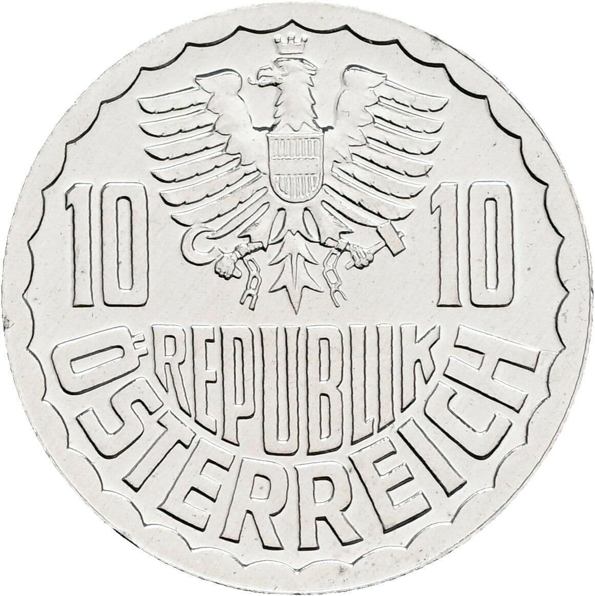 10 Groschen 1982 – Rückseite