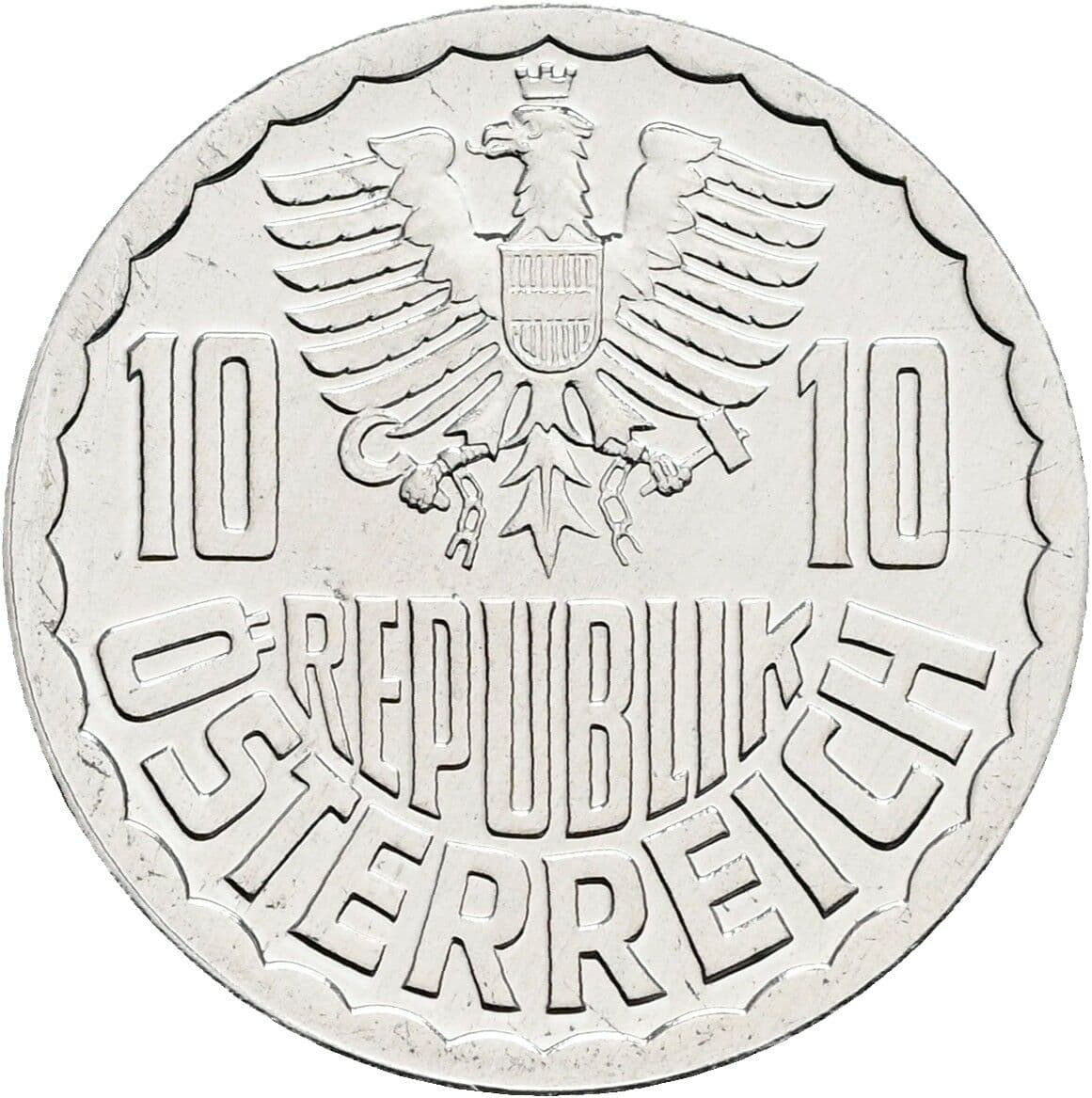 10 Groschen 1982 – Rückseite