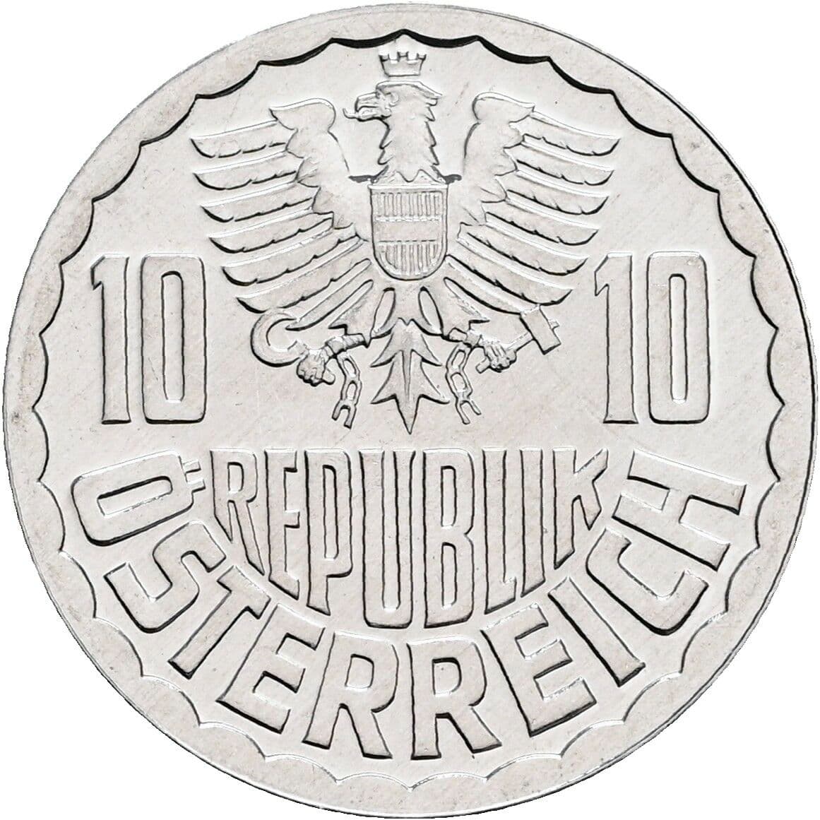 10 Groschen 1983 – Rückseite