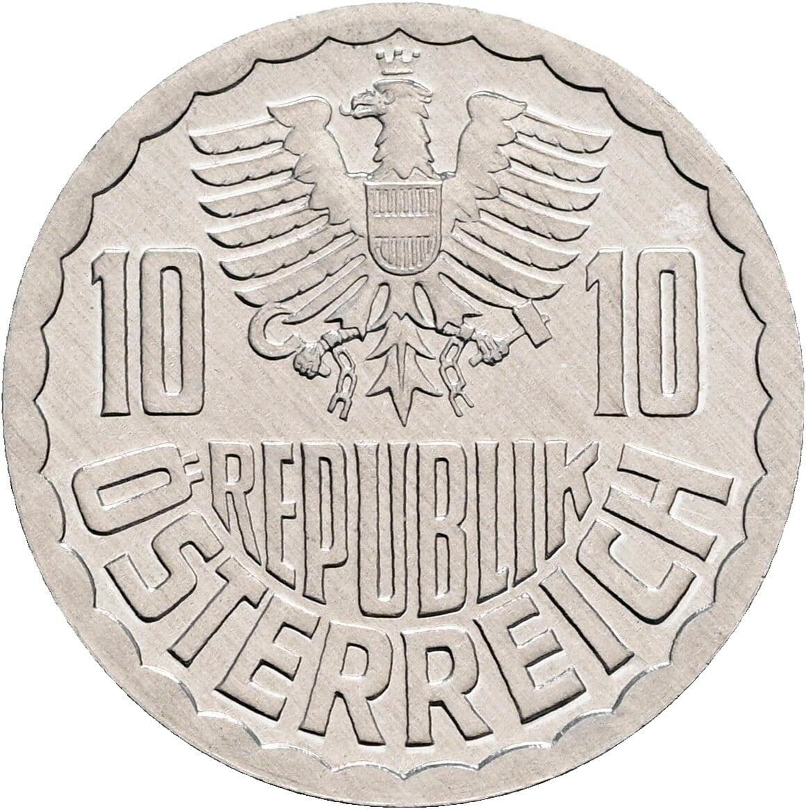 10 Groschen 1984 – Rückseite
