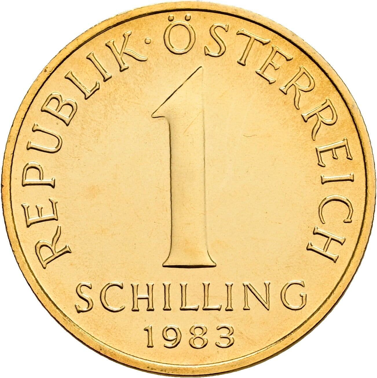 1 Schilling 1983 – Vorderseite