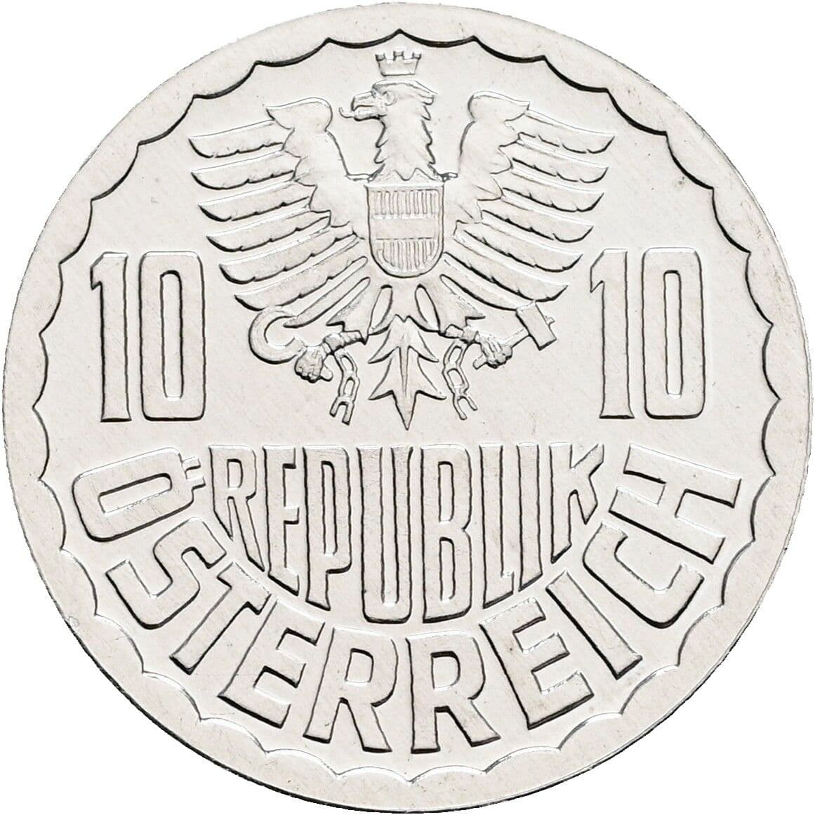 10 Groschen 1981 – Rückseite