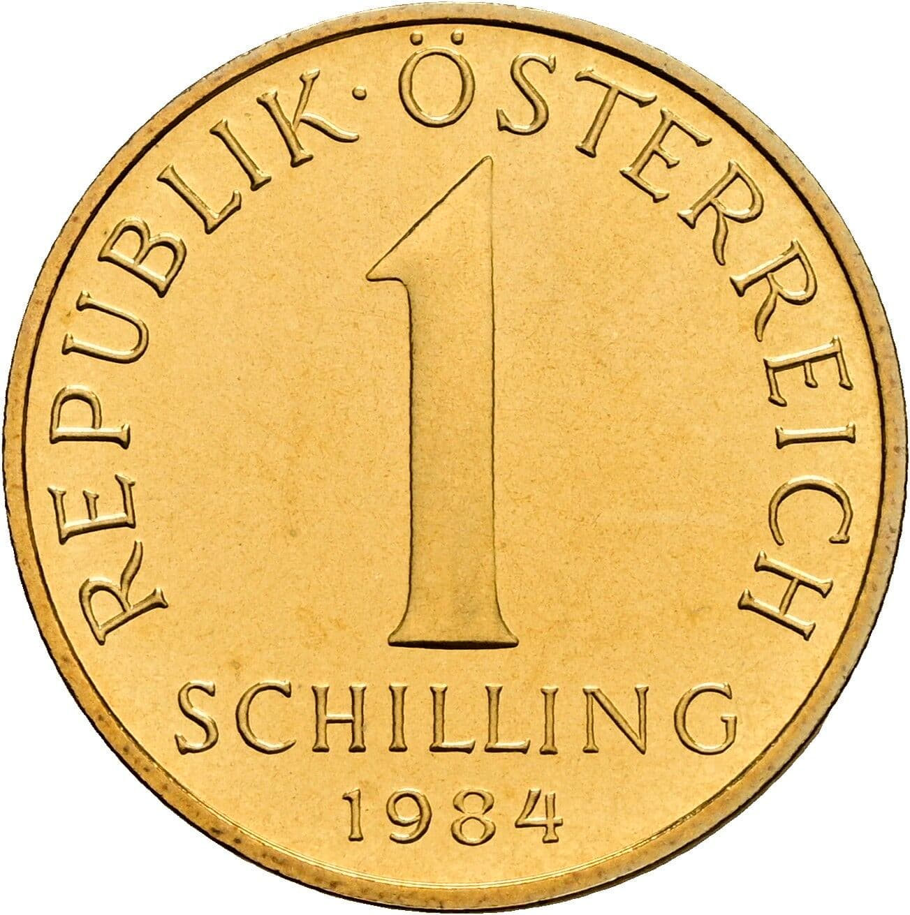 1 Schilling 1984 – Vorderseite