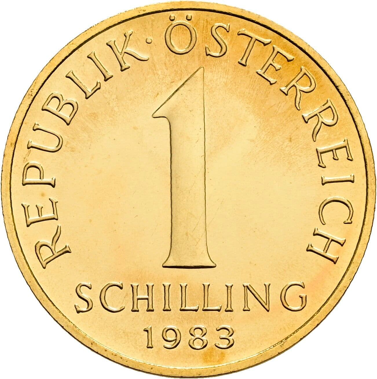 1 Schilling 1983 – Vorderseite