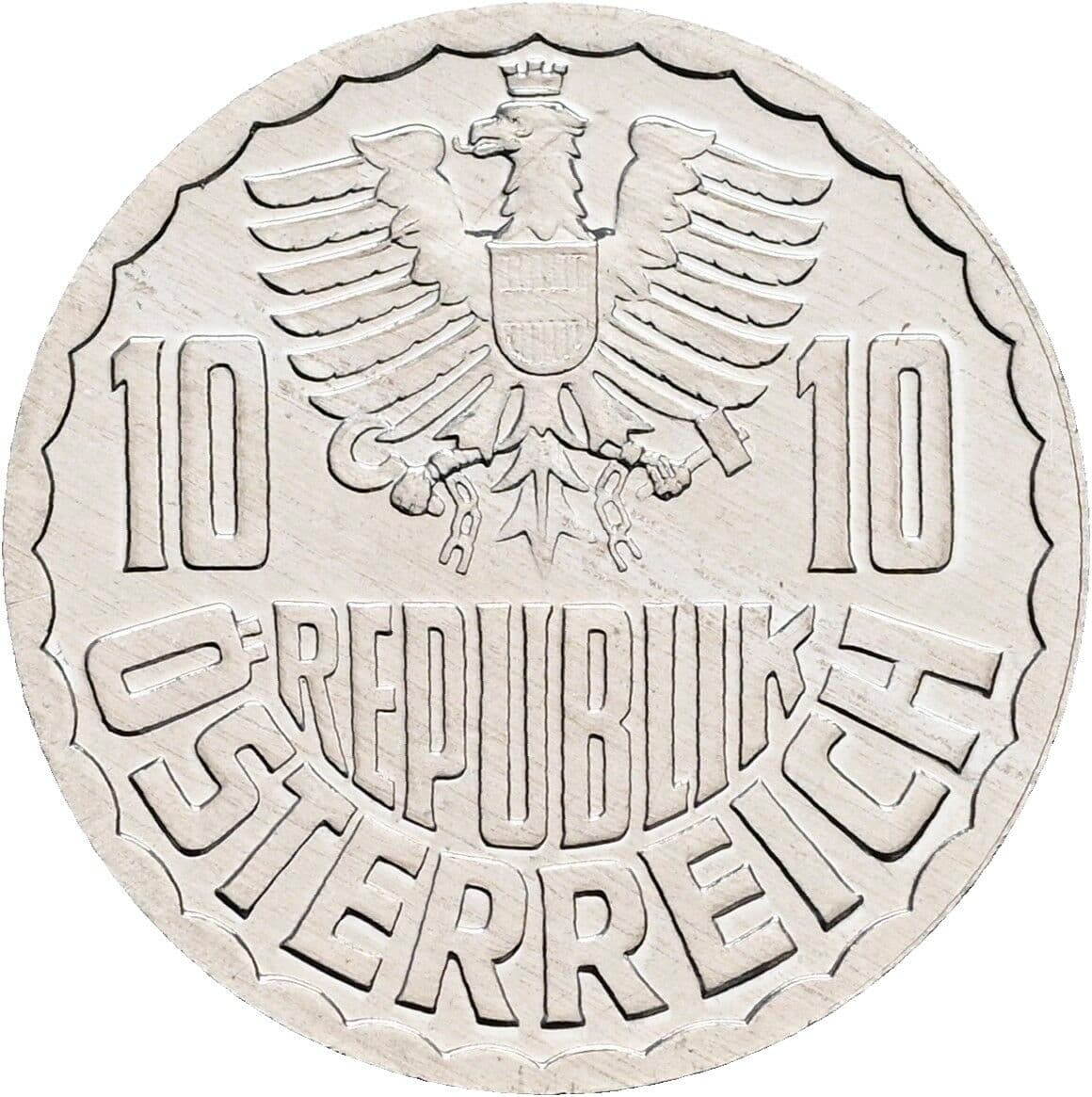 10 Groschen 1982 – Rückseite