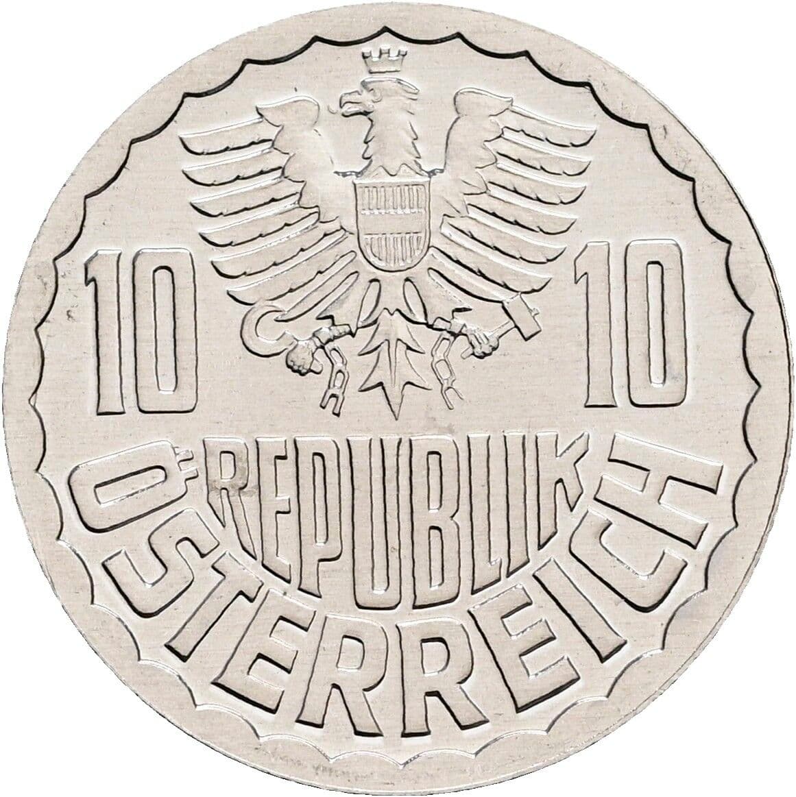 10 Groschen 1983 – Rückseite