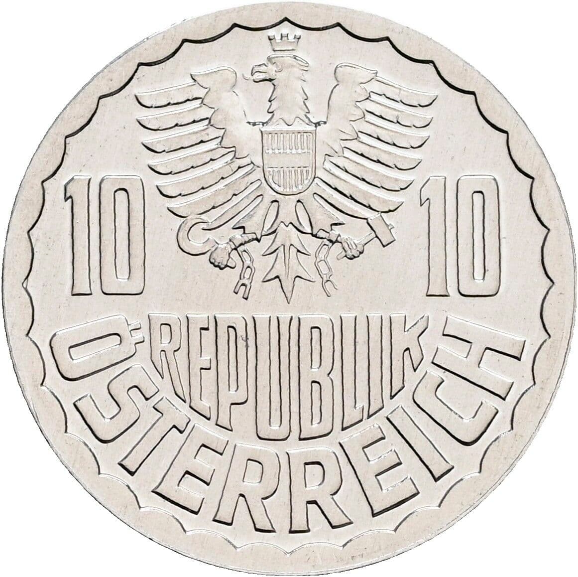 10 Groschen 1983 – Rückseite