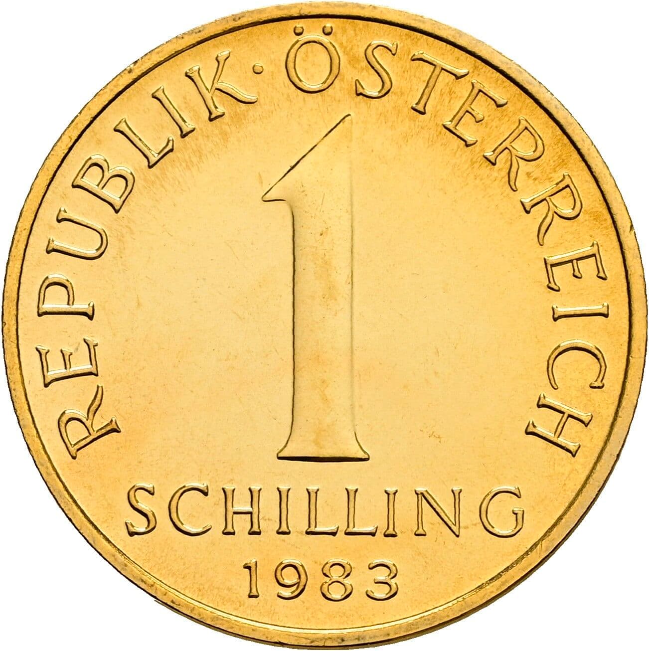 1 Schilling 1983 – Vorderseite