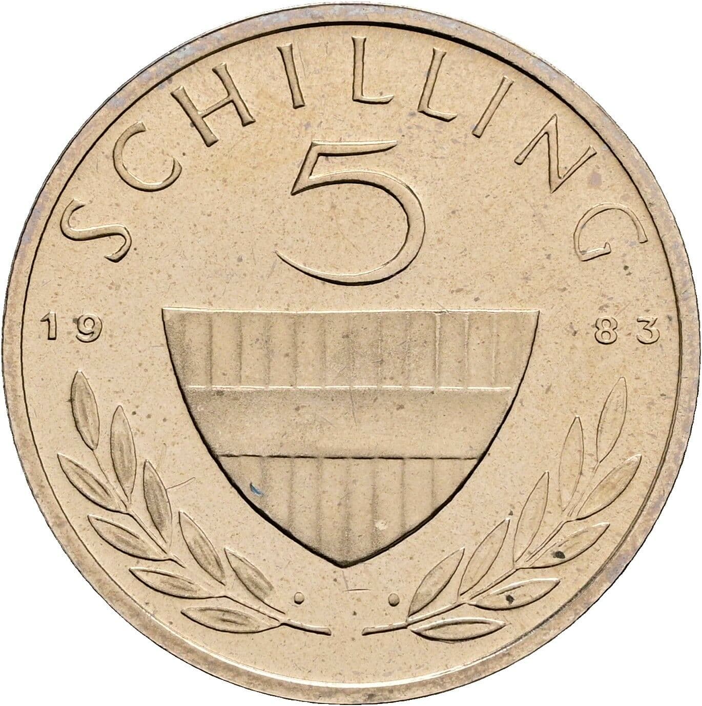 5 Schilling 1983 – Vorderseite