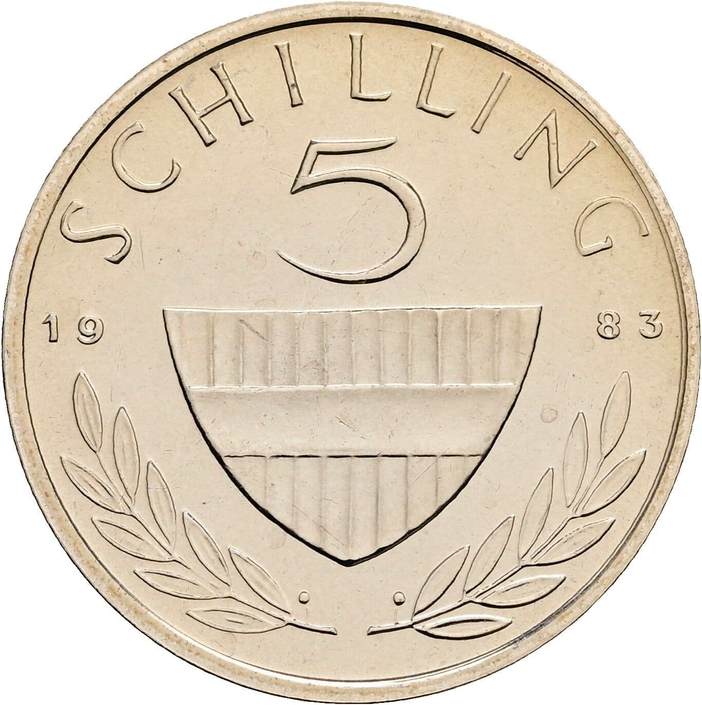 5 Schilling 1983 – Vorderseite