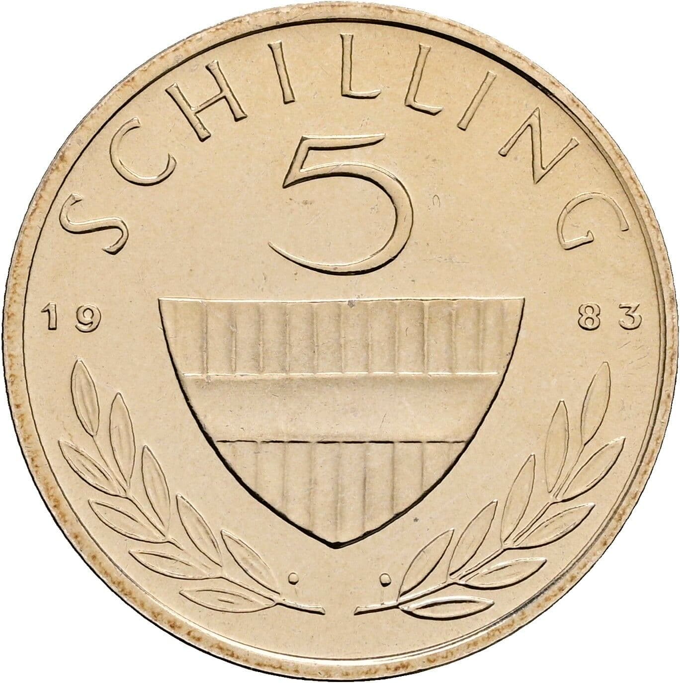 5 Schilling 1983 – Vorderseite