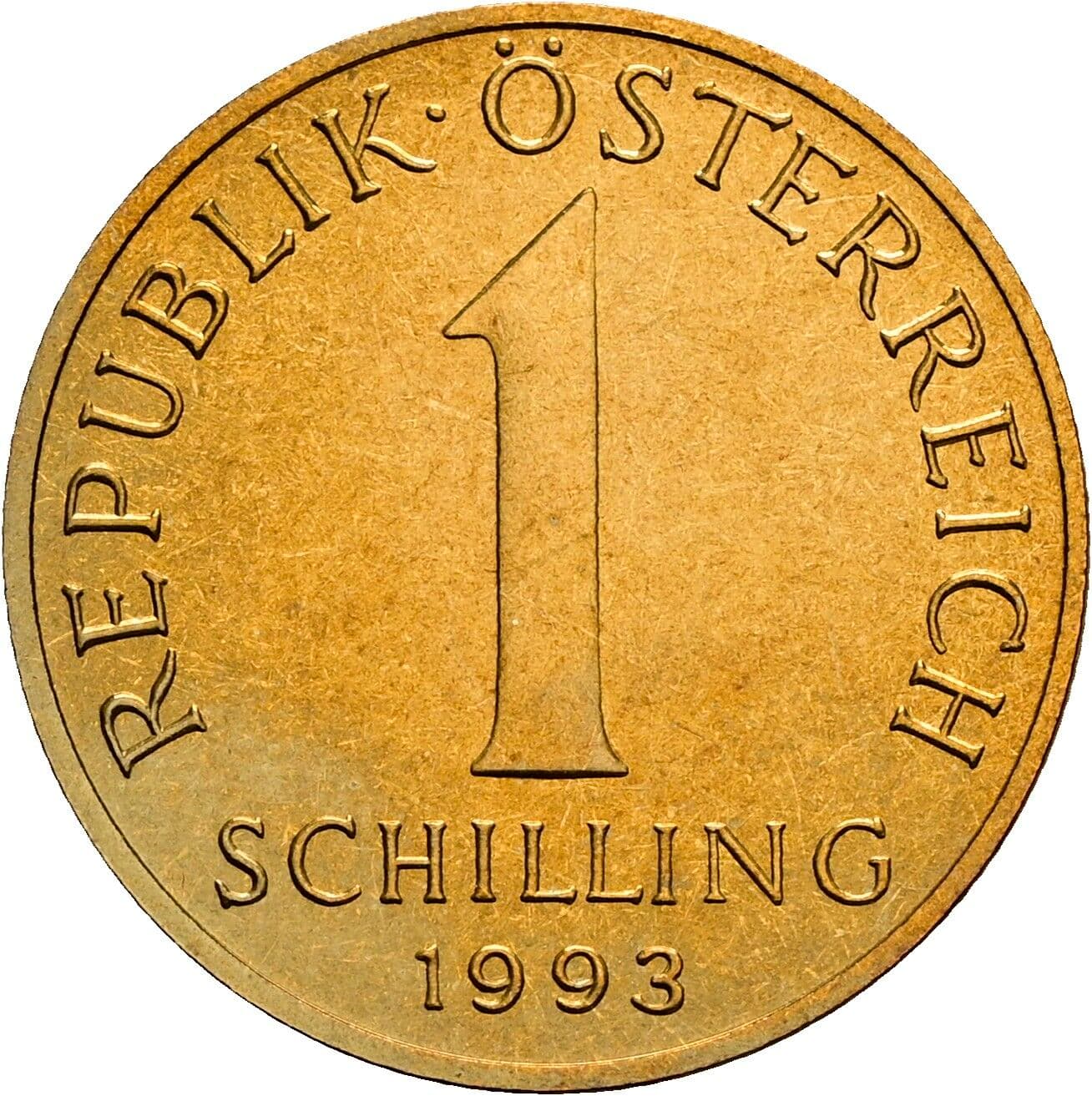 1 Schilling 1993 – Vorderseite