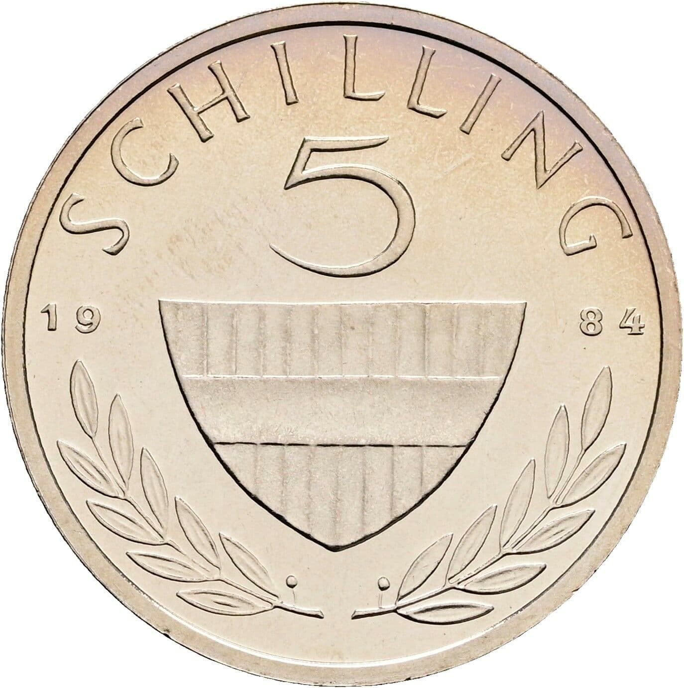 5 Schilling 1984 – Vorderseite