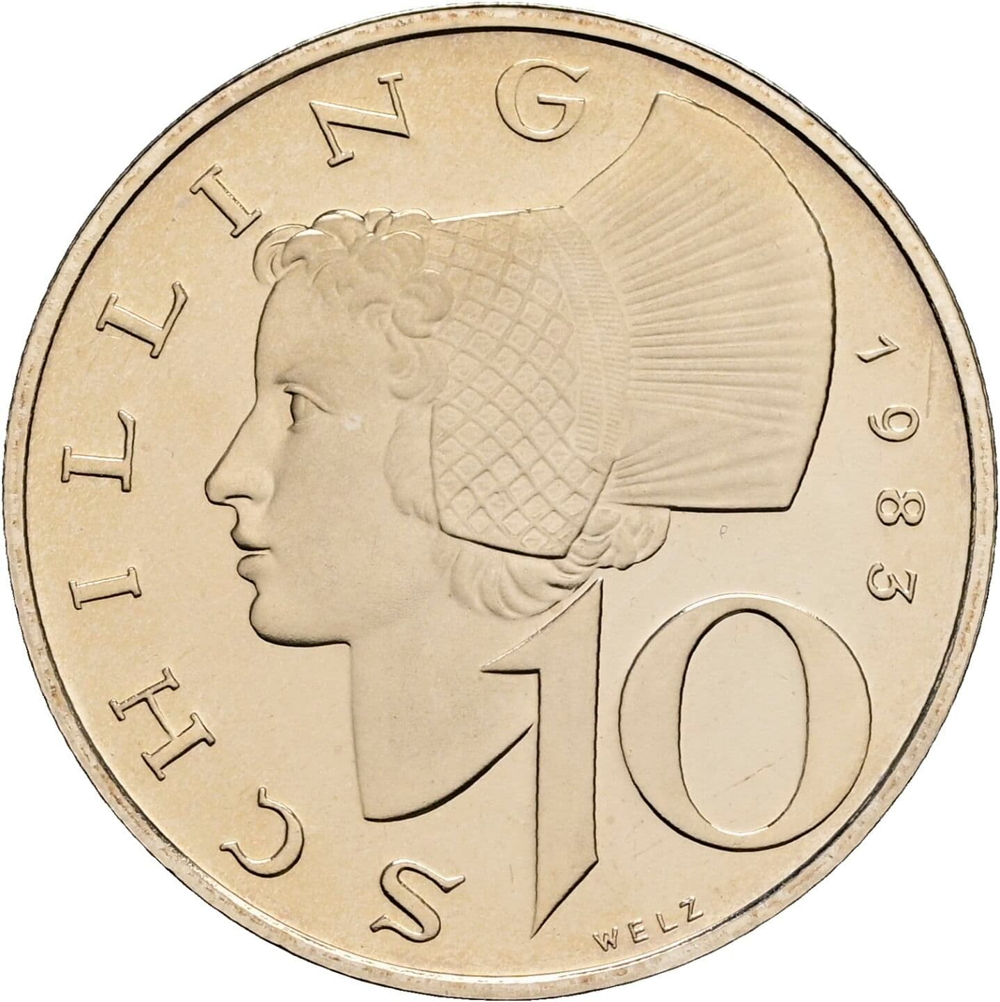 10 Schilling 1983 – Vorderseite