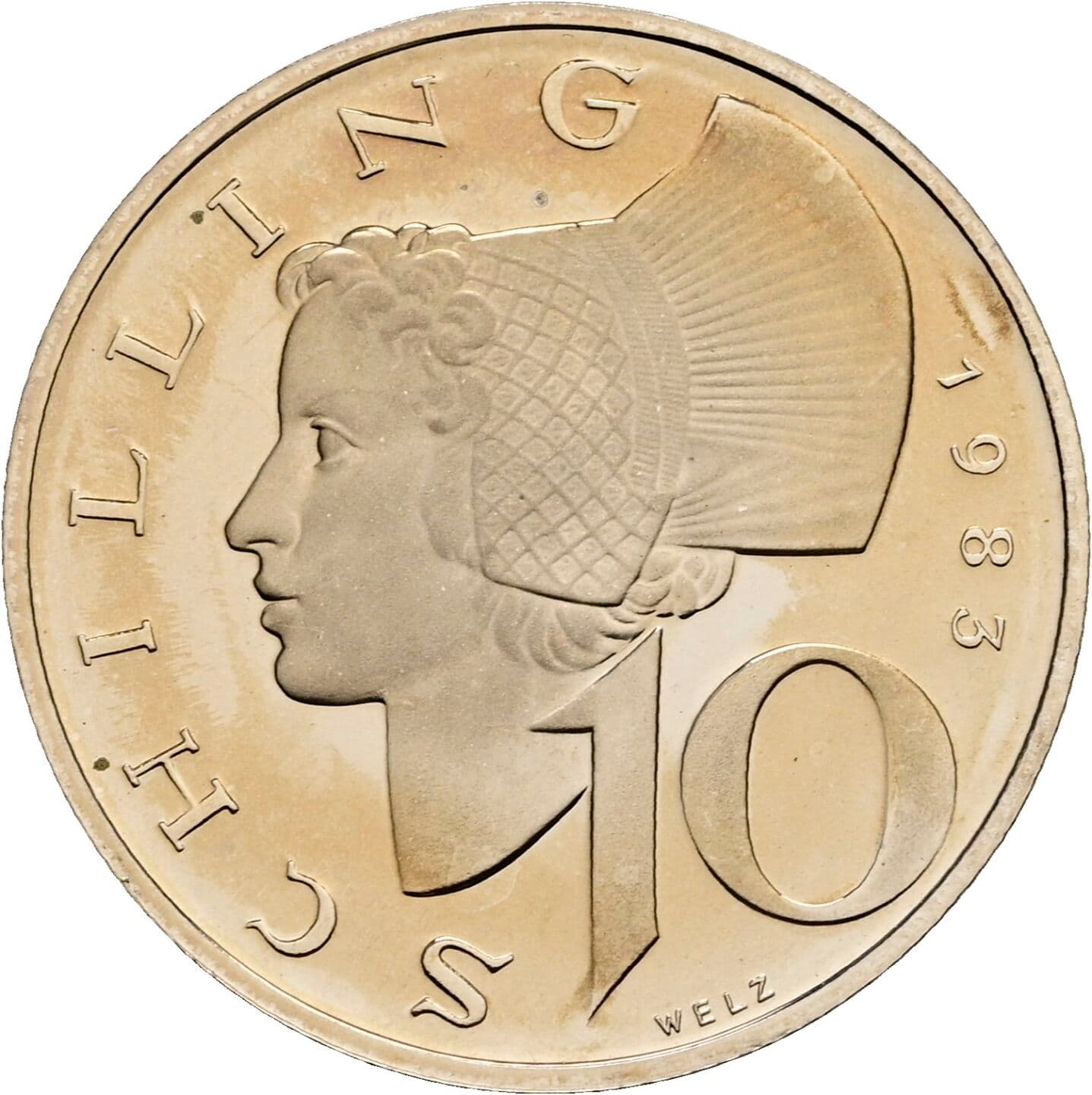 10 Schilling 1983 – Vorderseite