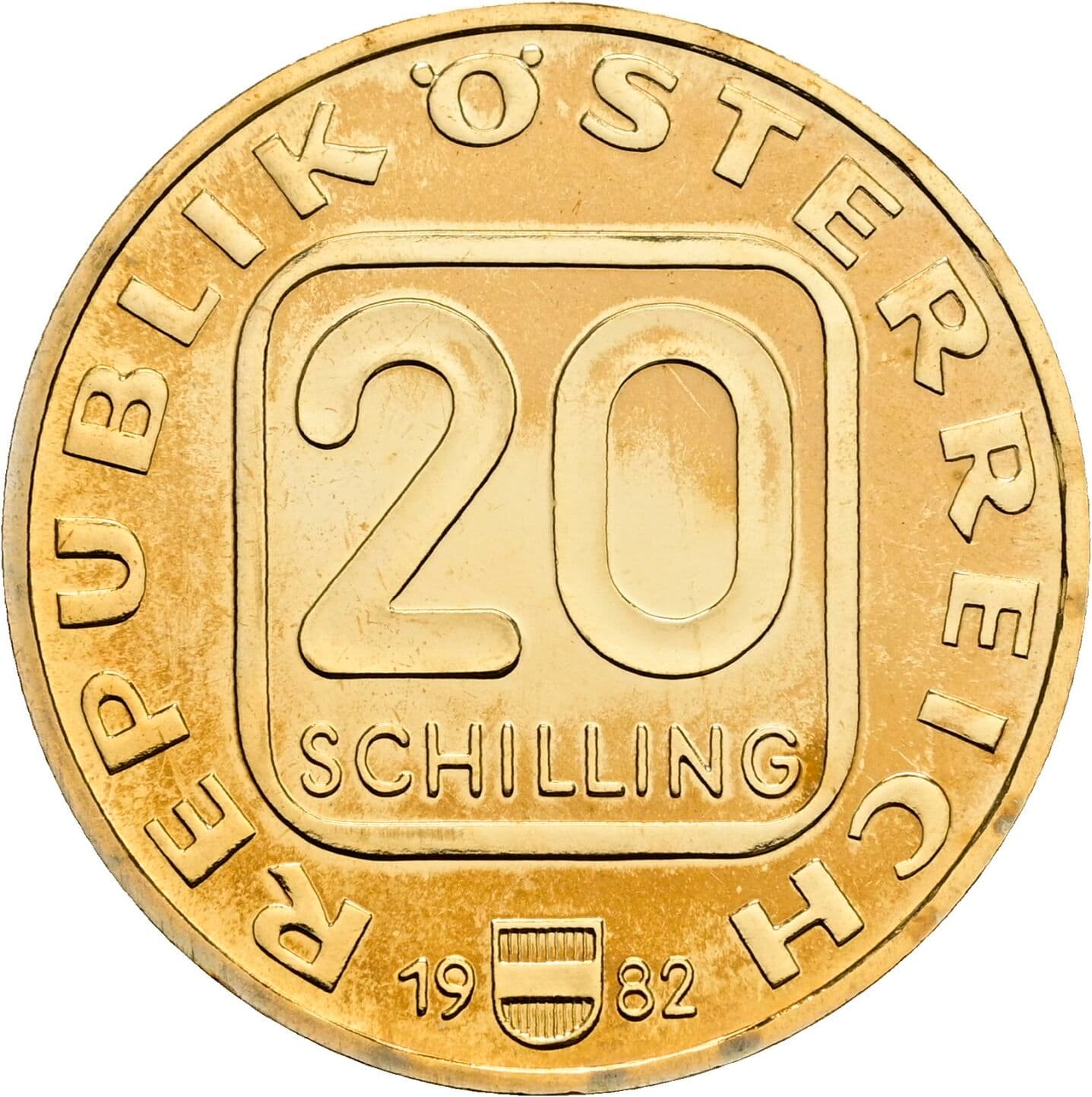 20 Schilling 1982 – Vorderseite