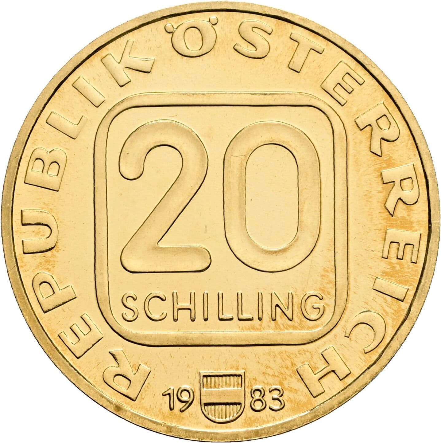 20 Schilling 1983 – Vorderseite