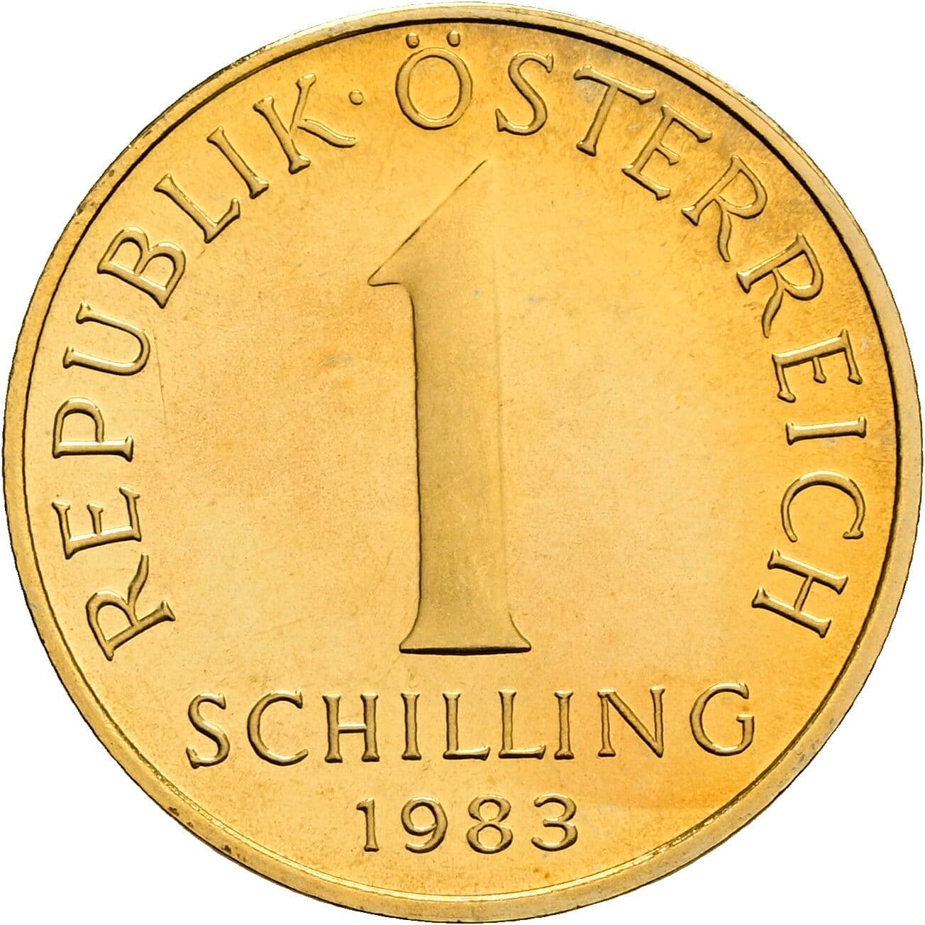 1 Schilling 1983 – Vorderseite