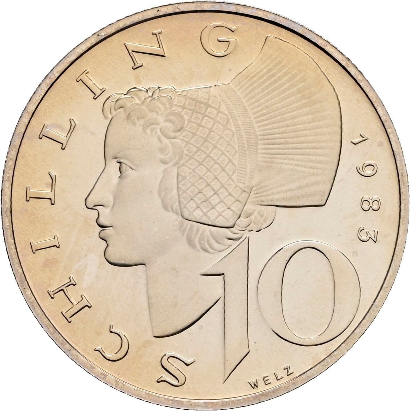 10 Schilling 1983 – Vorderseite