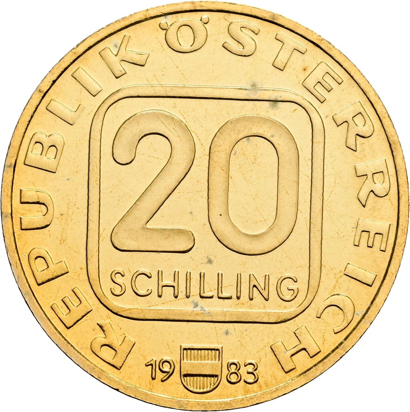 20 Schilling 1983 – Vorderseite