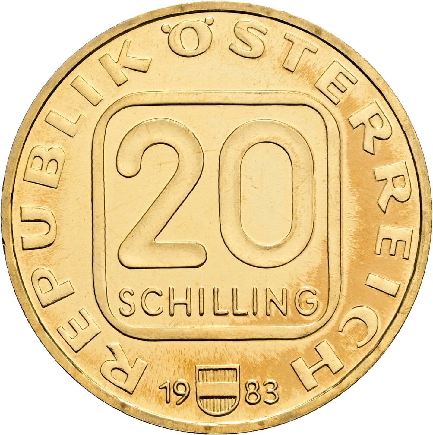 20 Schilling 1983 – Vorderseite