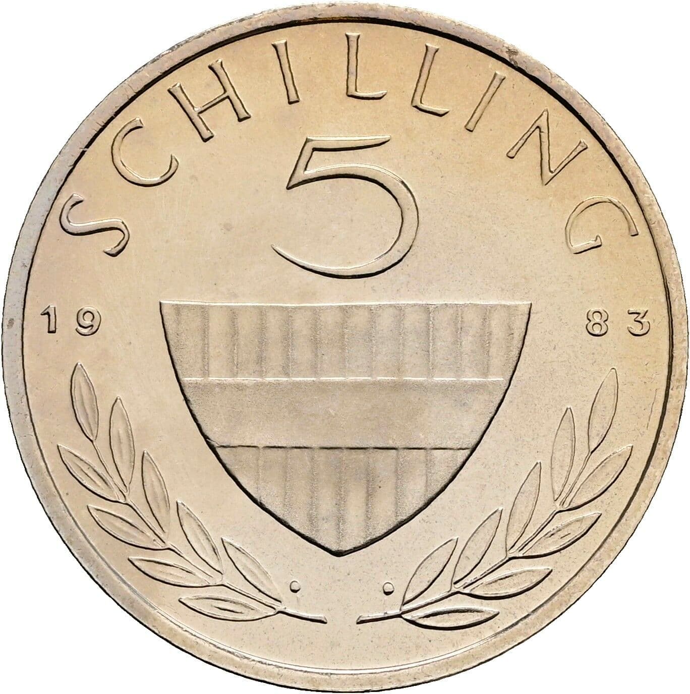 5 Schilling 1983 – Vorderseite