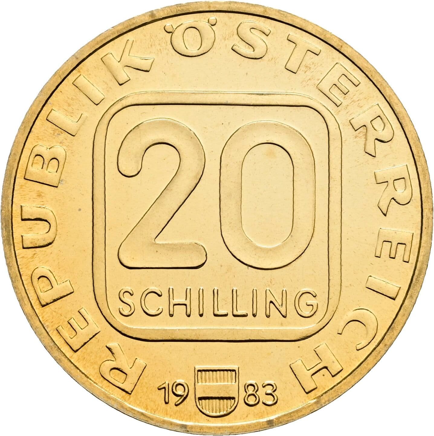 20 Schilling 1983 – Vorderseite