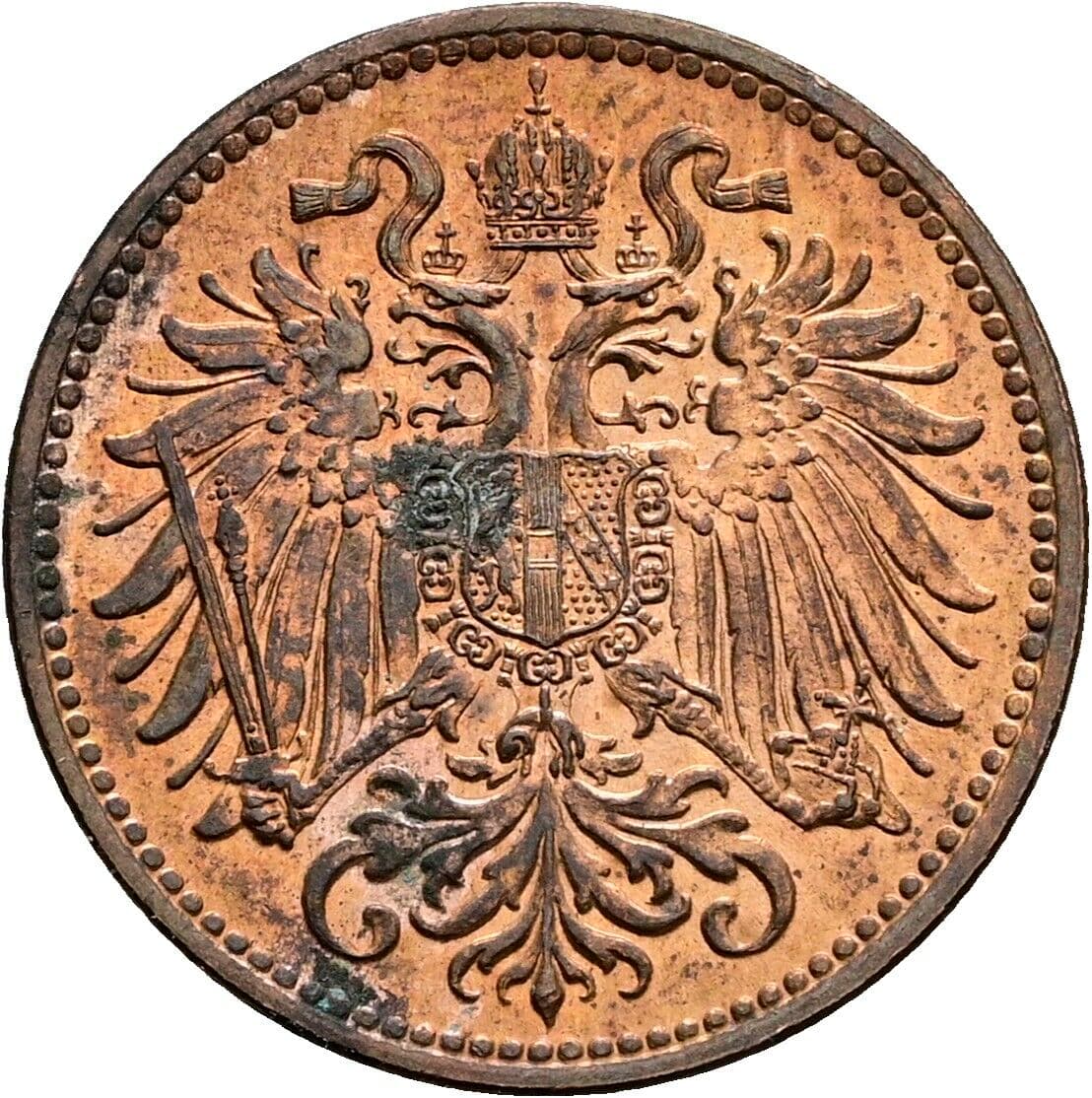 2 Heller Franz Joseph I. 1848-1916 1914 – Rückseite