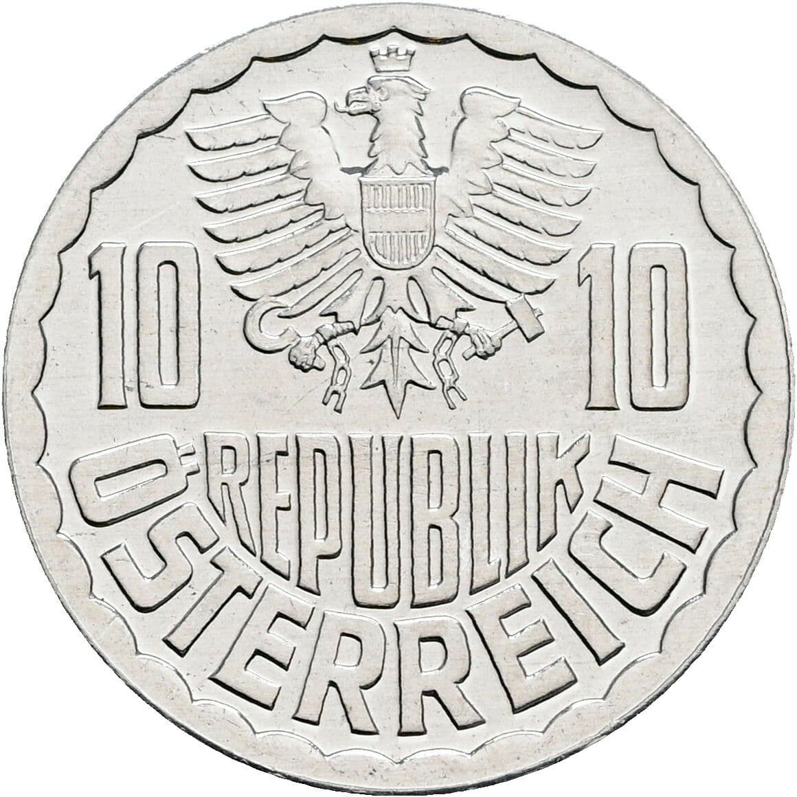 10 Groschen 1983 – Rückseite