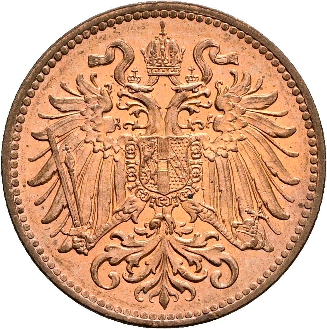 2 Heller Franz Joseph I. 1848-1916 1914 – Rückseite