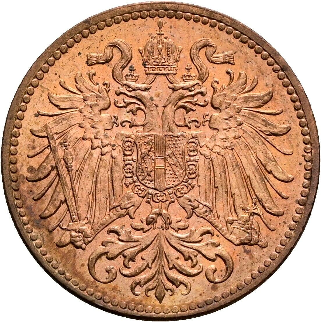 2 Heller Franz Joseph I. 1848-1916 1914 – Rückseite